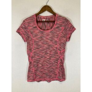 Athletic RBX Womens Medium Pink Space Dye Performance Short Sleeve Tee CR233